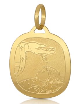 Medaglia Ciondolo da Battesimo Oro Giallo 803321714922