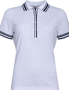 Polo Nostalgia II Pique mit Knopfleiste, weiss xs