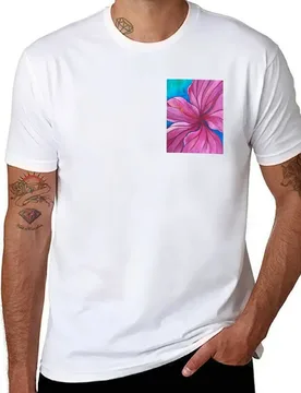 Pink Hibiscus T-Shirt Fashion Casual Short Sleeve Top - Aliexpress - FashionsVida