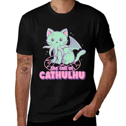 Cathulhu T-Shirt Fashion Simple Casual Tee Shirt T-Shirt