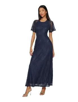 Robe Longue à Manches Courtes Femma Navy Blazer XL