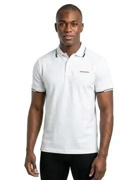 Polo à Manches Courtes Coast Tipped Optic White S