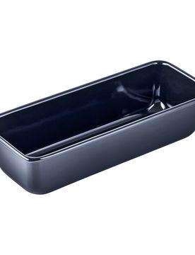 Kastenform Emaille 30 cm blau