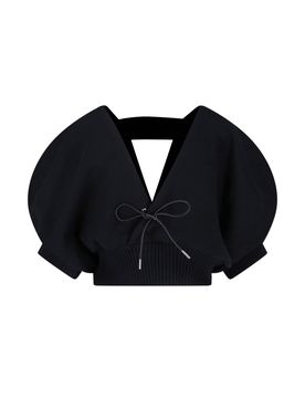 Women's Cotton-Cashmere Blend Sweater with Panel Design