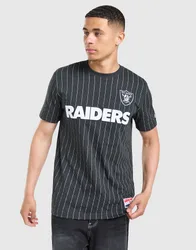Mens Maglia MLB LA Raiders Pinstripe - Nero, nero nero Uomo taglia L