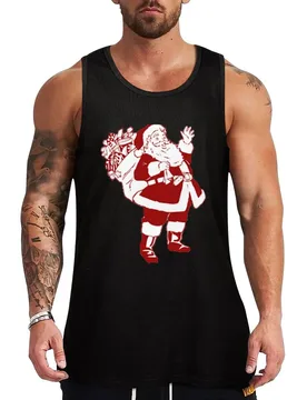 Retro Vintage Pink Santa Claus t-shirt Tank Top Urban Street Tank Top Casual Sleeveless Shirt - Aliexpress - FashionsVida