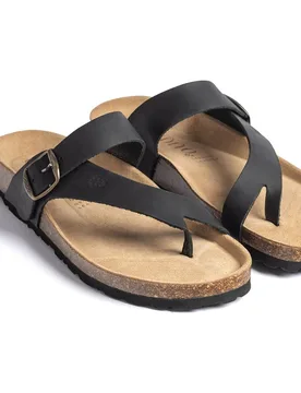 Sandalias planas de hombre de piel - Yokono - FashionsVida