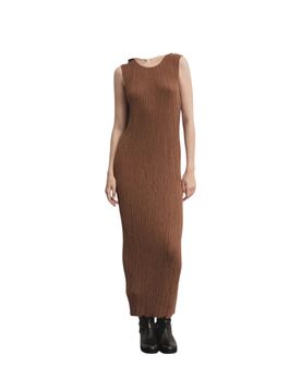 Vestito lungo costine Donna lurex