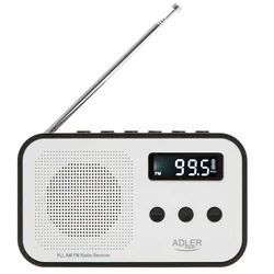 Radio Numérique Ad 1907 Pll Am/fm White / Black One Size unisex