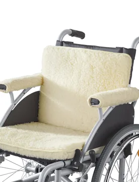 Rollstuhlauflage-Set, 3-teilig, Schurwolle beige - K&N Schurwolle - FashionsVida