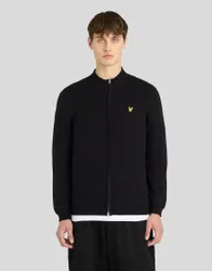 Men's Cotton Merino Zip Cardigan Jet Black