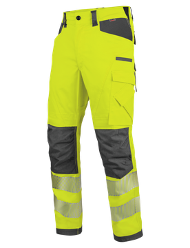 Pantalon de travail haute-visibilité EN 20471 2 Neon jaune anthracite Jaune 40