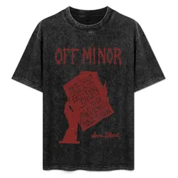 Off Minor - Some Blood Design T-Shirt Simple Casual Short Sleeve Tee