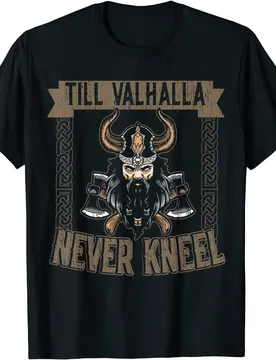 Till Valhalla Never Kneel Raabe Men T-Shirt Short Sleeve Casual 100% Cotton O-Neck Summer Tees - Aliexpress - FashionsVida