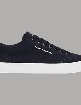 Sneakers basse in tela 60% cotone riciclato suola vulcanizzata