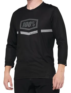 Maglietta A Maniche 3/ Airmatic Black - 100percent - FashionsVida