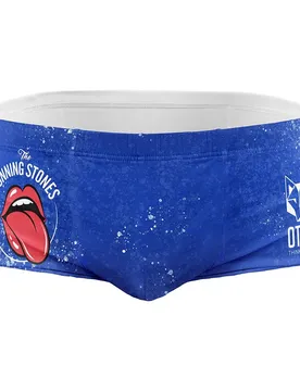 Slip De Bain Boxer Running Stones Blue