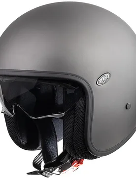 Casco Moto Jet Custom VINTAGE EVO U17 Grigio Lucido taglia XS - Premier - FashionsVida