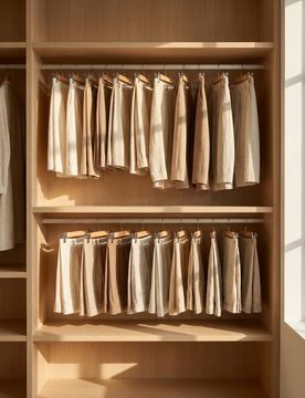 Grucce in legno con clip 3 pack - beige