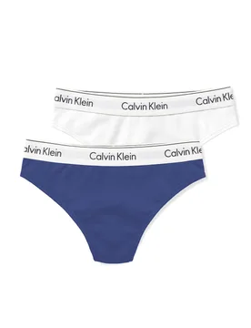 Pack Icon Cotton Modal Brazilian Thongs White Mix female - Calvin Klein - FashionsVida