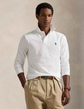 Para hombre. 710680790001 Polo de piqué Custom Slim Fit (XS), Casual, Algodón, Manga larga