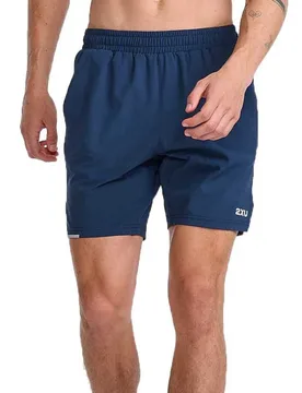 Pantaloni Corti Aero 7´´ Midnight / Silver Reflective S - 2XU - FashionsVida