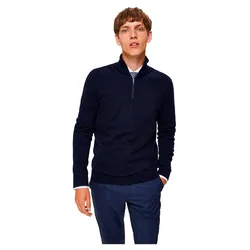 Maglione Con Zip Completo Berg Navy Blazer / Detail Melange L