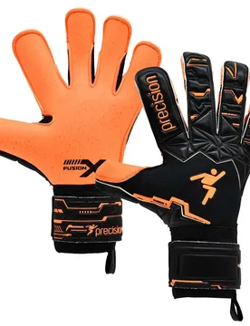 Gants De Gardien De But Fusion X Pro Surround Quartz Black / Fluo Orange 10 unisex - Precision - FashionsVida