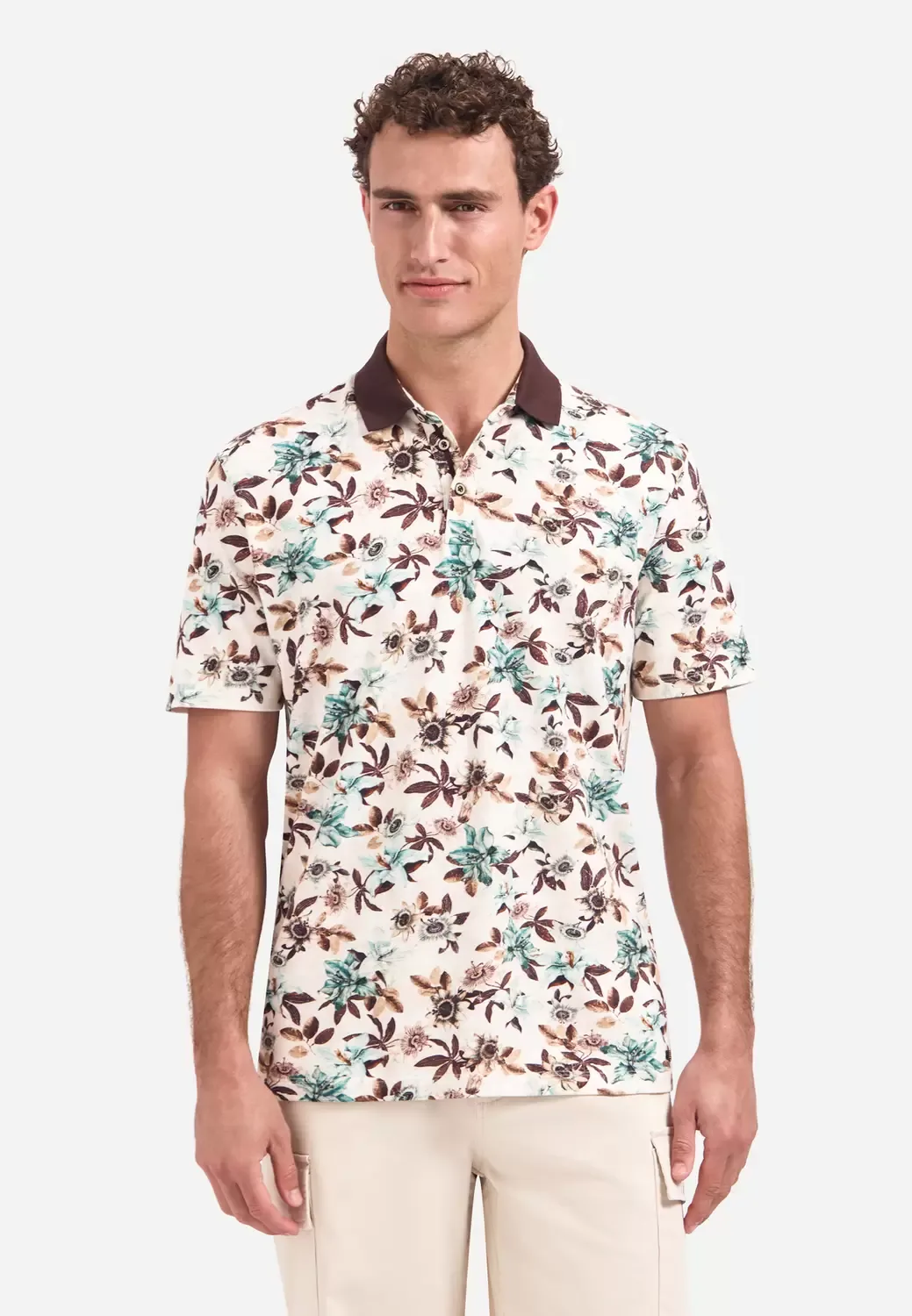 Polo Short Sleeve Printed male - M - FashionsVida