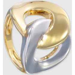 Anillo de bicolor eslabones