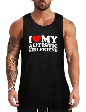 I Love My Autistic Girlfriend I Heart My Autistic GF Tank Top Basic Tank Top for Daily Wear Comfort Soft Fabric - Aliexpress - FashionsVida