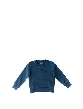 SUN68 Felpa girocollo BLU AVIO 14A