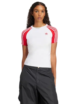 Adicolor Damen T-Shirts - Weiß - Größe 34 - Baumwoll-Jersey White 34 - Adidas - FashionsVida