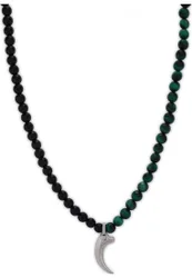 Peagn2211913 Mens Necklace - Black Resin - One Size