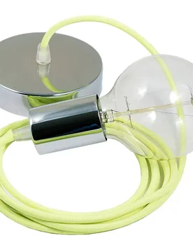 Cables Suspension Luminaire Rf10 2 M Neon Orange / Chrome Plated One Size - Creative - FashionsVida