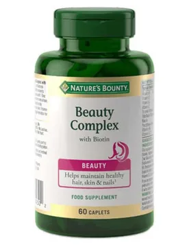 Capsule Beauty Complex + Biotin Sapore Neutro 60 Unità - Natures Bounty - FashionsVida