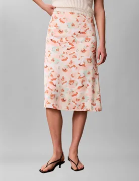 Falda de mujer midi estampada - Calvin Klein - FashionsVida