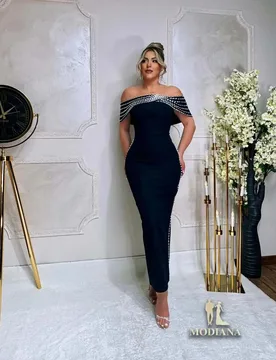 Luxury Crystals Women Prom Dress Sexy Off Shoulder Short Sleeves Long Party Gown Bandage Sheath Formal Birthday Red Carpet Robe - Aliexpress - FashionsVida