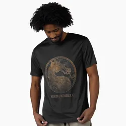 Vintage 90's Mortal Kombat X Metal Seal Gift tee for gamer 100% cotton printed Men's Short Sleeve Graphic T-Shirt All size tops