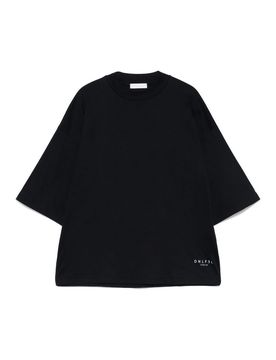 T-shirt in cotone a collo