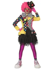 Clown-Jacke für Damen Faschingskostüm bunt - female