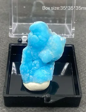 Natural blue aragonite Mineral Specimens Stones and Crystals Healing Crystal +Box size ：35*35*35mm - Aliexpress - FashionsVida