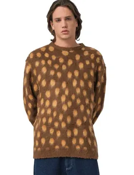 Sweat-shirt Jaguar Knit Crew Brown M