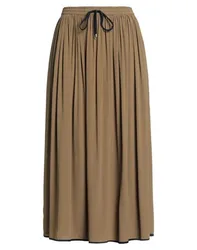 Falda midi Mujer Caqui 40 Mujer