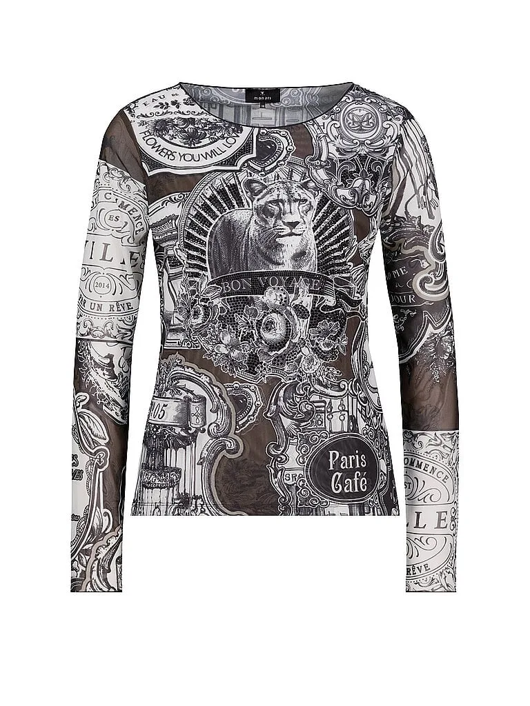 Langarmshirt schwarz 36 damen - monari - FashionsVida