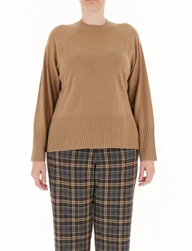 Maglione misto lana MARRONE M - ELENA MIRO' - FashionsVida