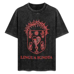 Lingua Ignota Classic T-Shirt Casual Simple Design Short Sleeve Shirt