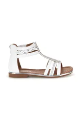 Sandali bianchi con strass 15029 33