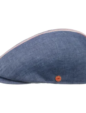 Jasper Stripes Linen Cap by - denim - Size: 58 cm - Mayser - FashionsVida