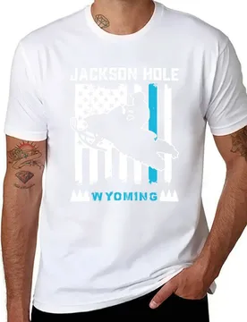 Jackson hole wyoming snowmobile american flag riding usa flag T-Shirt cotton t shirt pack man t shirt heavy cotton T-Shirt - Aliexpress - FashionsVida